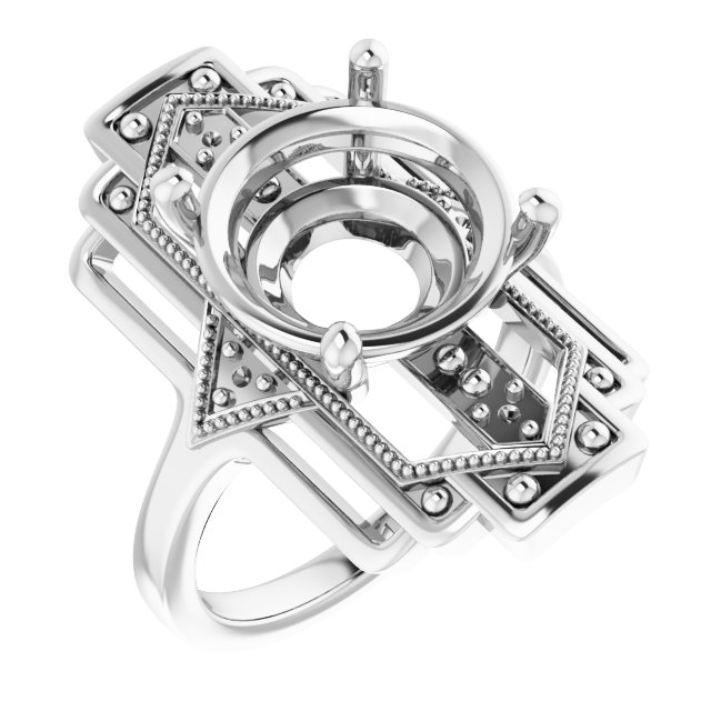 Vintage-Inspired Accented Ring