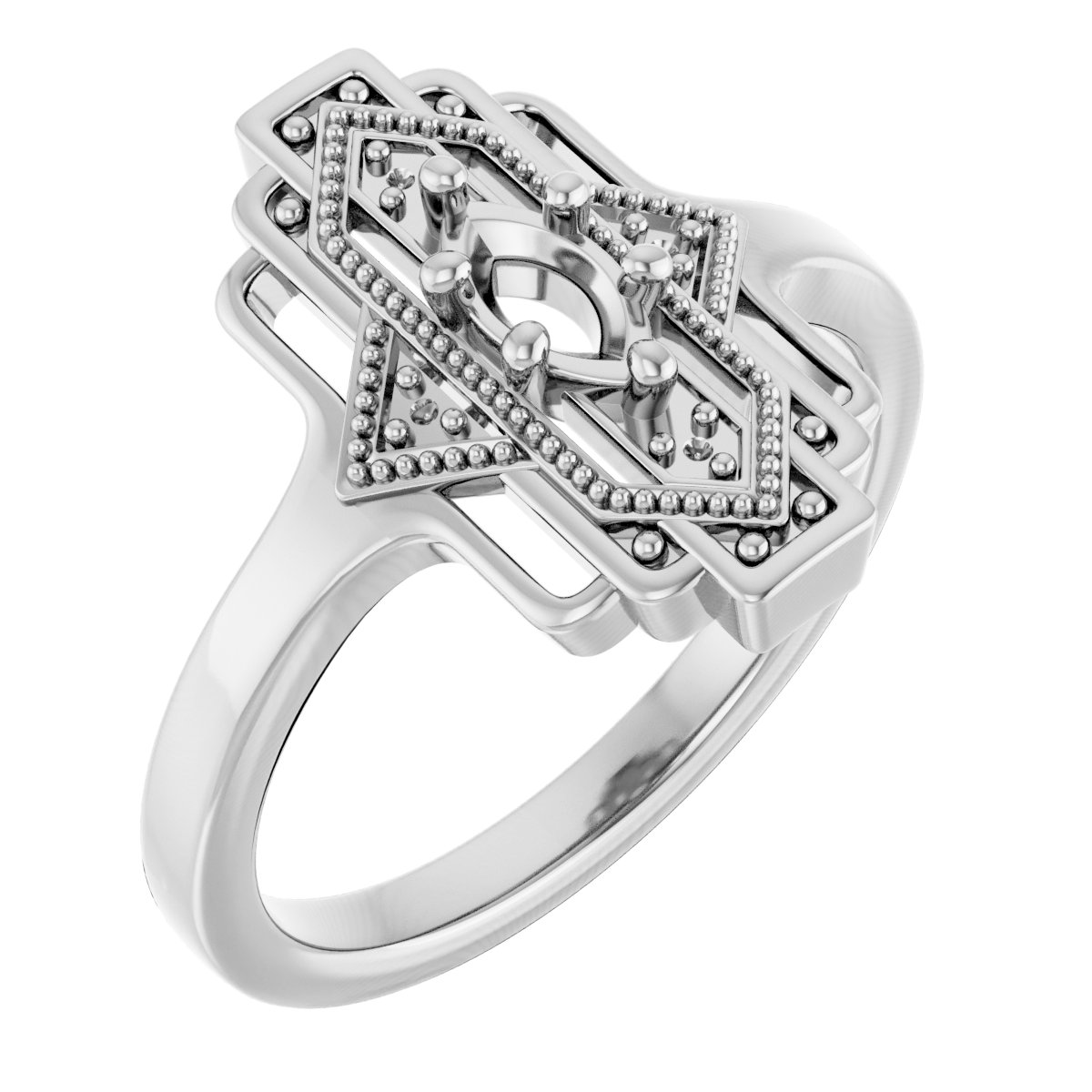 Vintage-Inspired Accented Ring