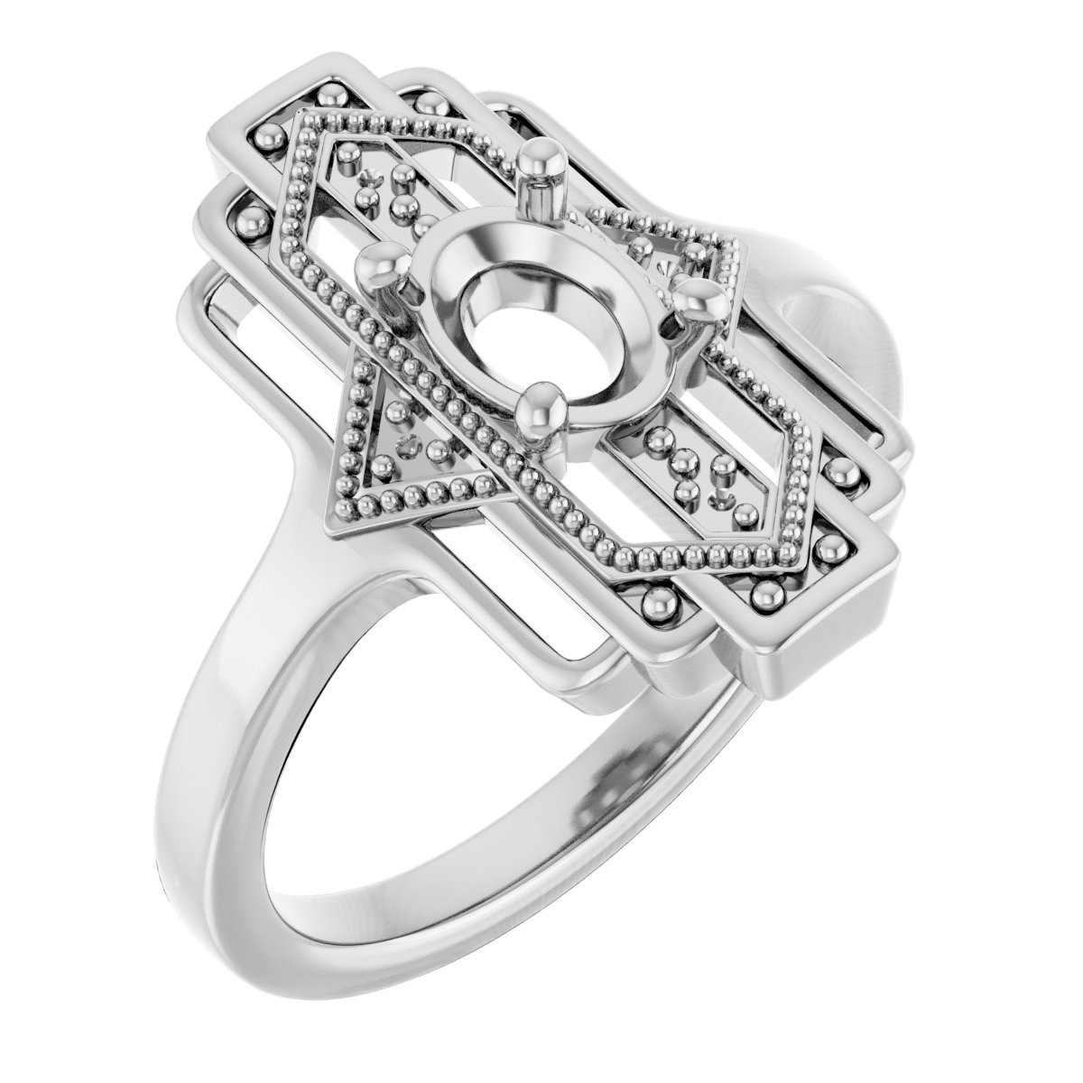 Vintage-Inspired Accented Ring