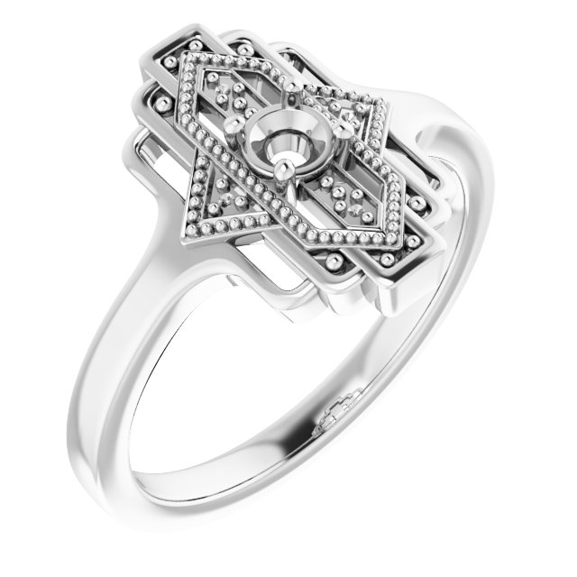 Vintage-Inspired Accented Ring