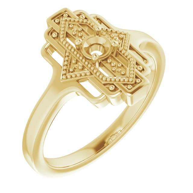 Vintage-Inspired Accented Ring