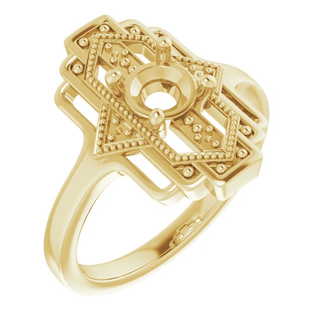 Vintage-Inspired Accented Ring