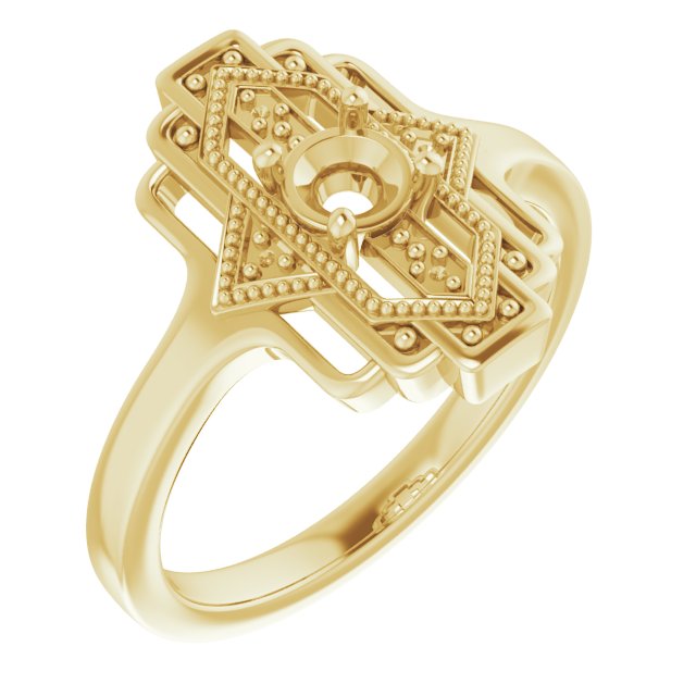 Vintage-Inspired Accented Ring