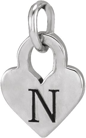 7.9x4.9 mm Engravable Heart Pendant view 3