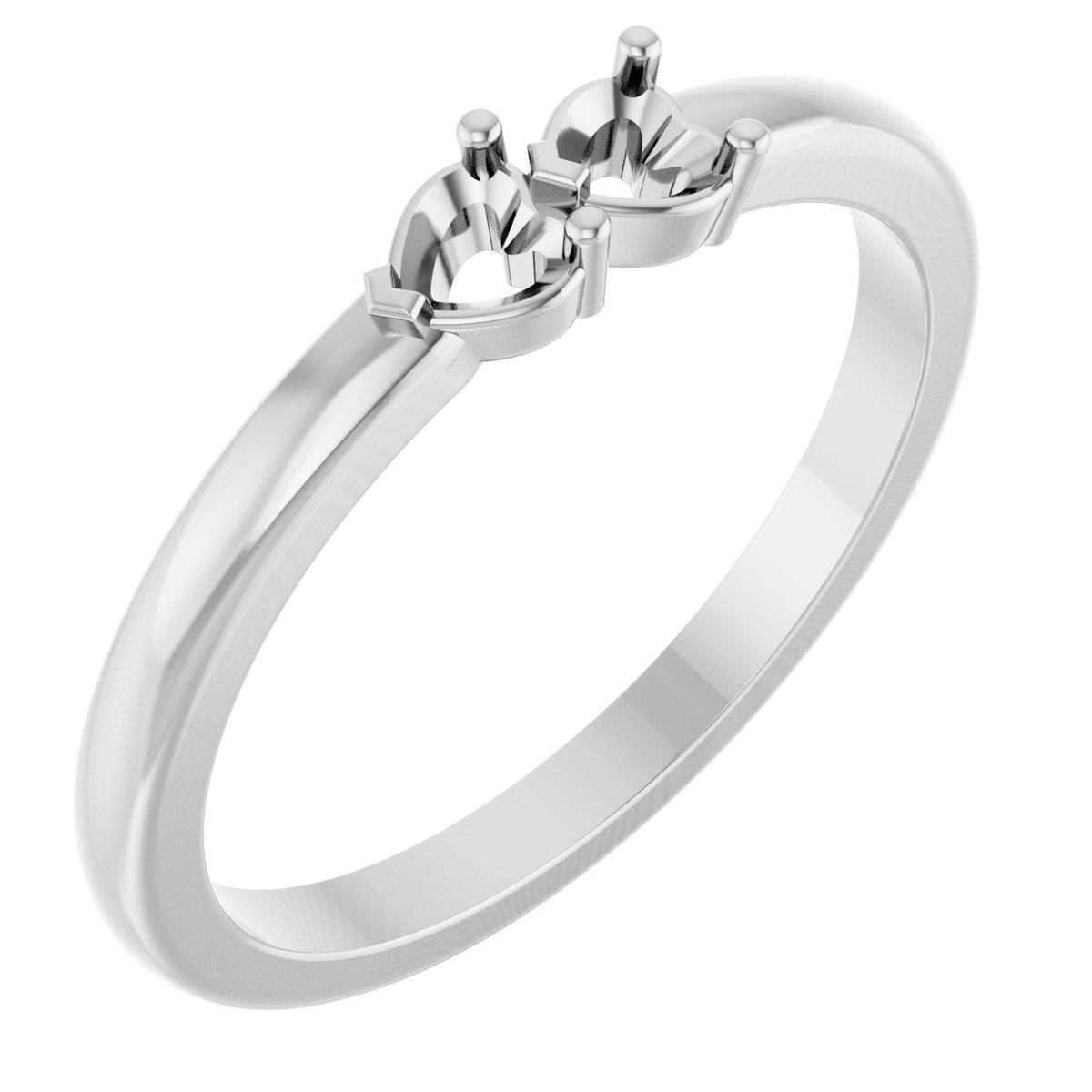 Family Heart Stackable Ring