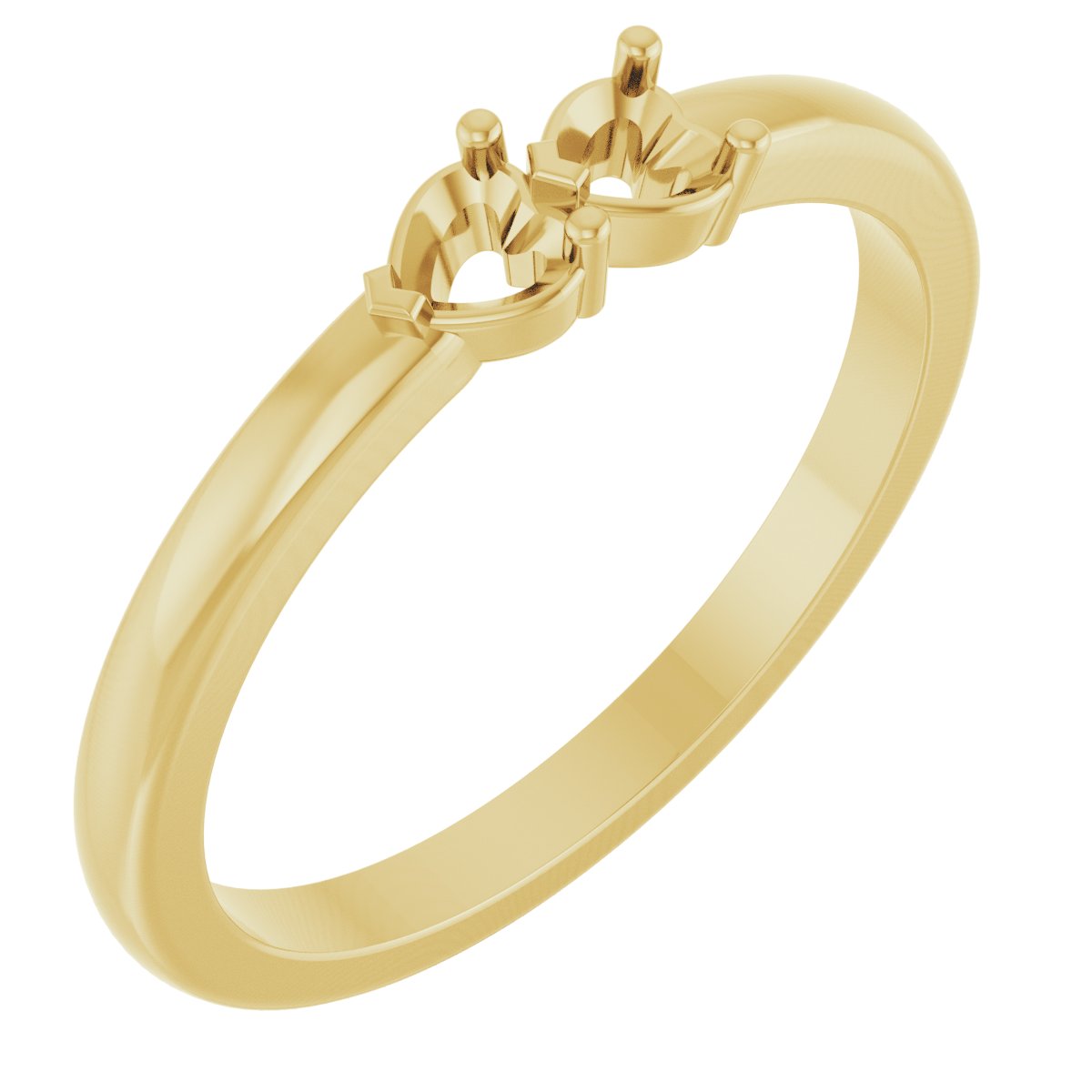 Family Heart Stackable Ring