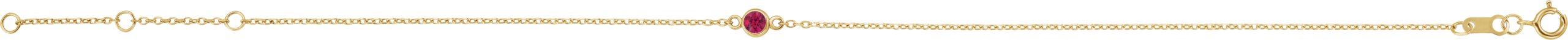 14K Yellow Natural Ruby 6 1/2-7 1/2 Bracelet