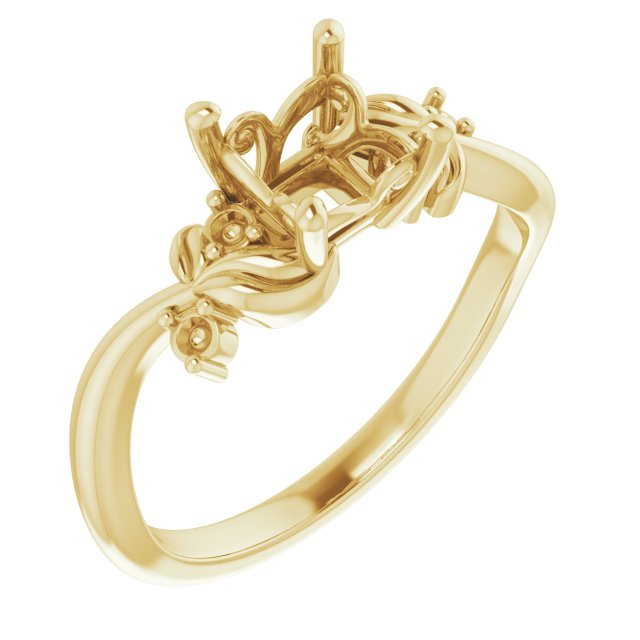 Floral Accented Ring