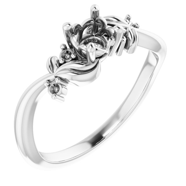 Floral Accented Ring
