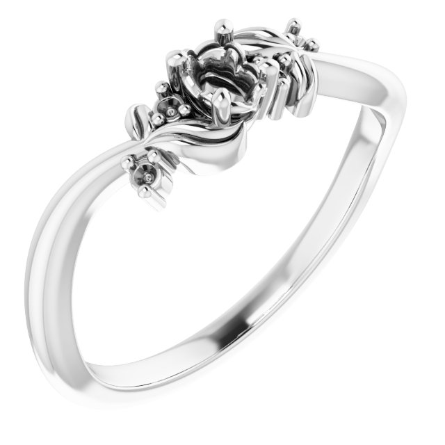 Floral Accented Ring