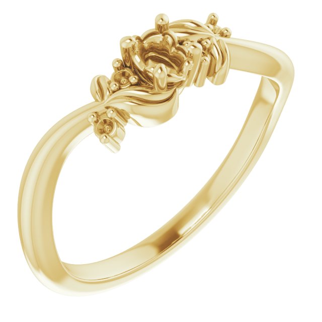 Floral Accented Ring