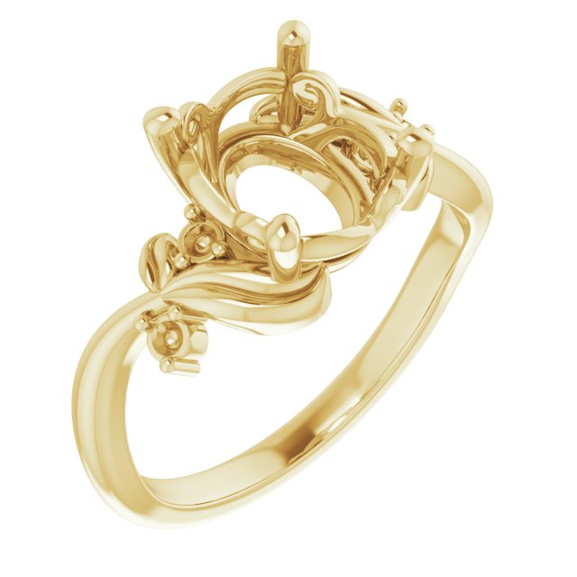 Floral Accented Ring