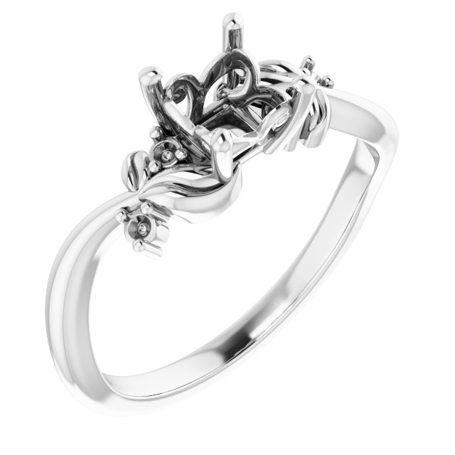 Floral Accented Ring