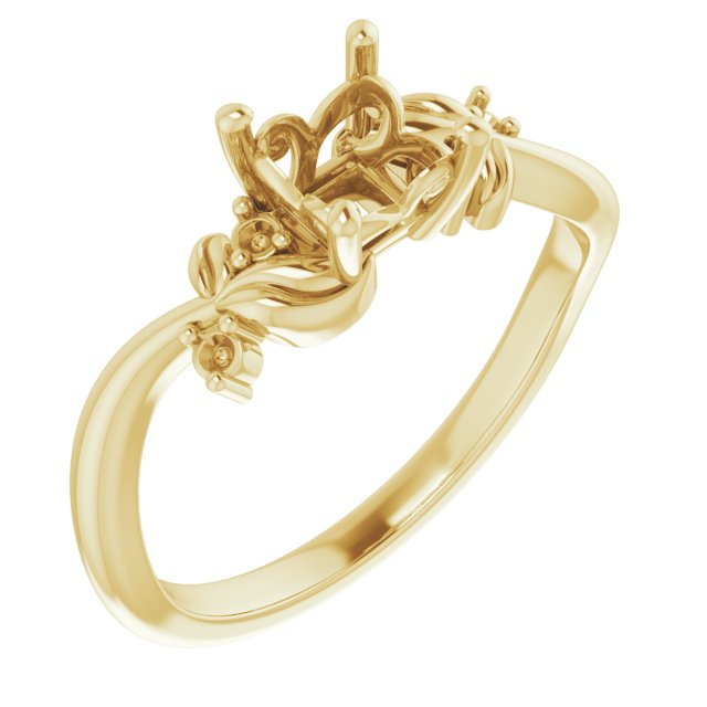 Floral Accented Ring