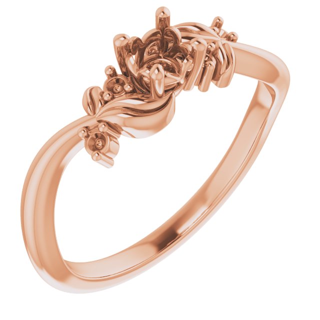 Floral Accented Ring