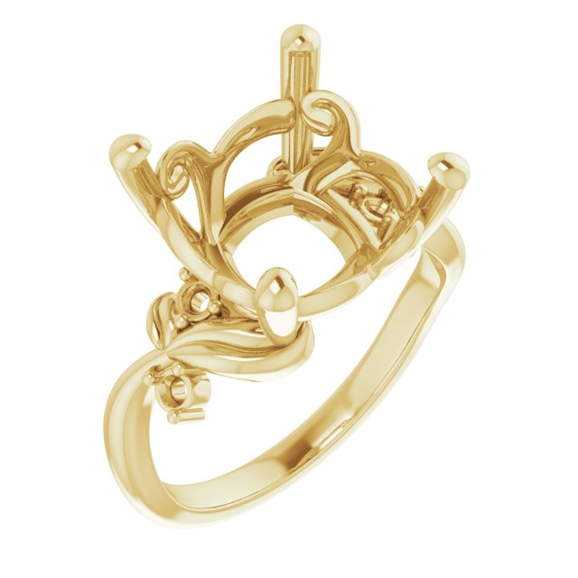 Floral Accented Ring