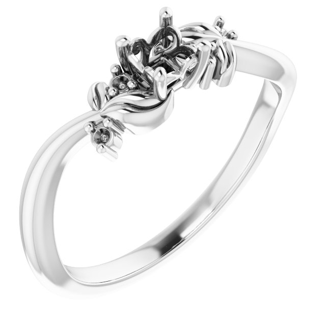 Floral Accented Ring