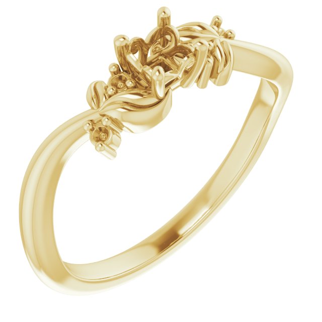 Floral Accented Ring