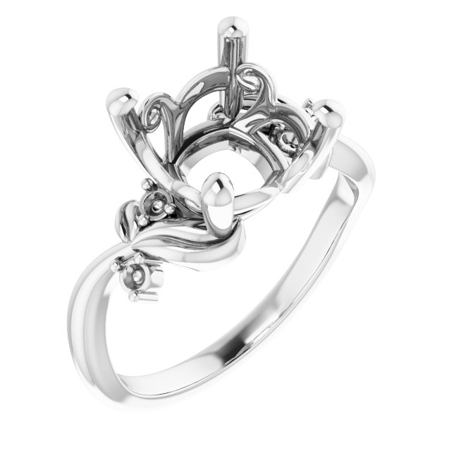 Floral Accented Ring