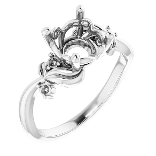 Floral Accented Ring