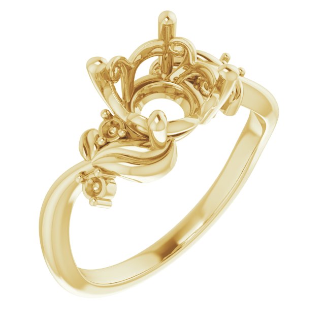 Floral Accented Ring
