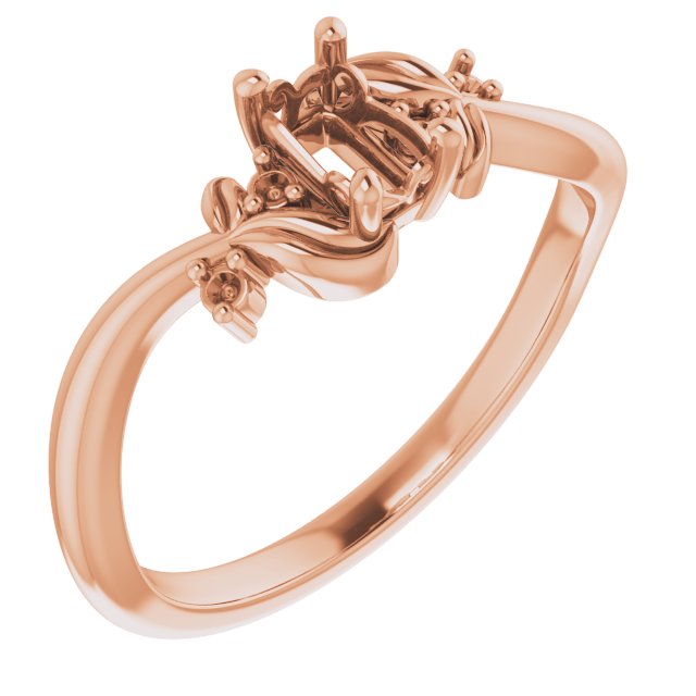 Floral Accented Ring