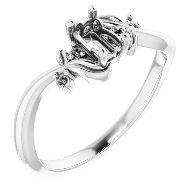 Floral Accented Ring