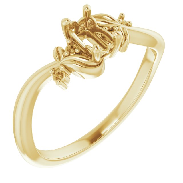 Floral Accented Ring