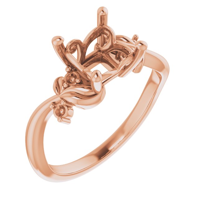 Floral Accented Ring