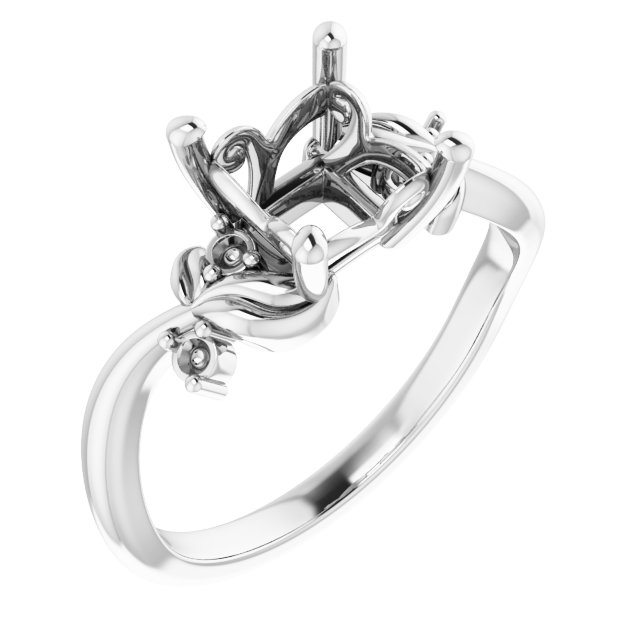 Floral Accented Ring