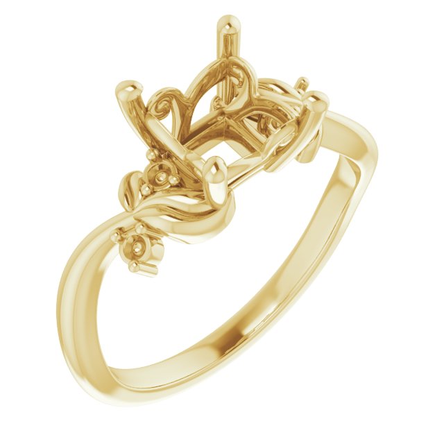 Floral Accented Ring