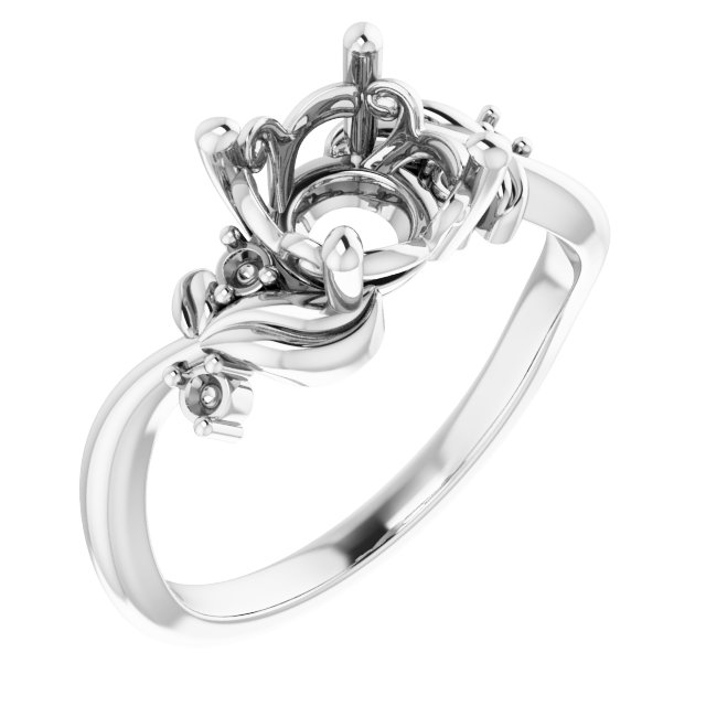 Floral Accented Ring