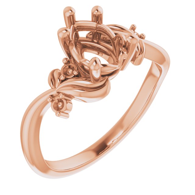 Floral Accented Ring