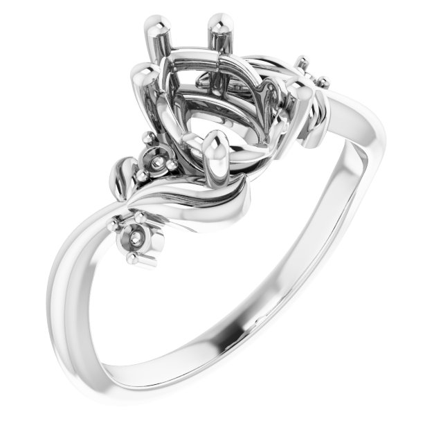 Floral Accented Ring