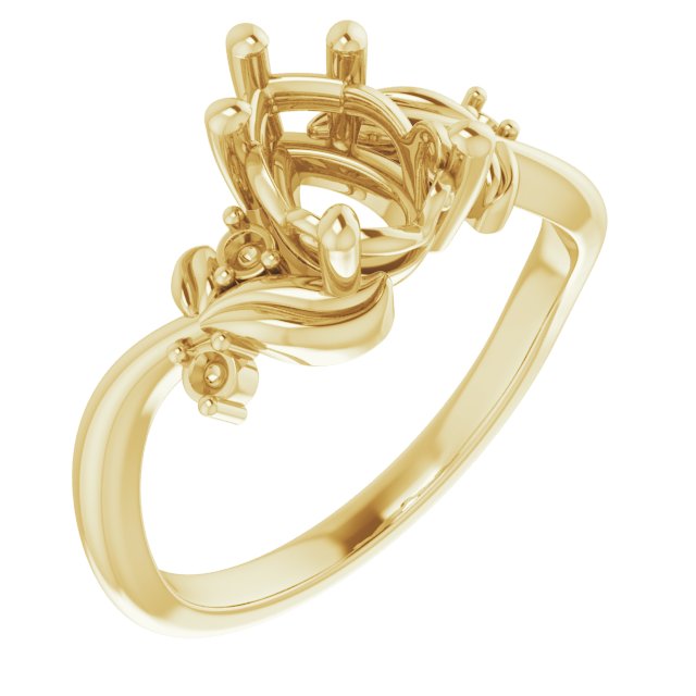 Floral Accented Ring