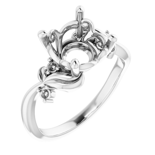 Floral Accented Ring
