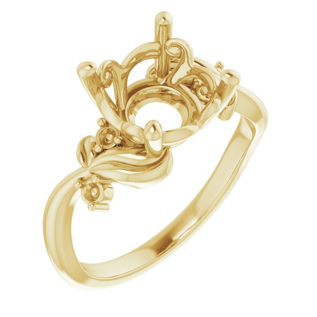 Floral Accented Ring