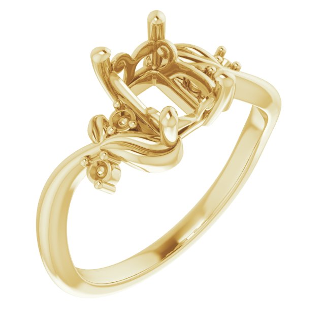 Floral Accented Ring