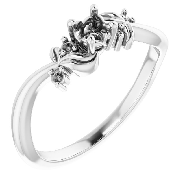Floral Accented Ring