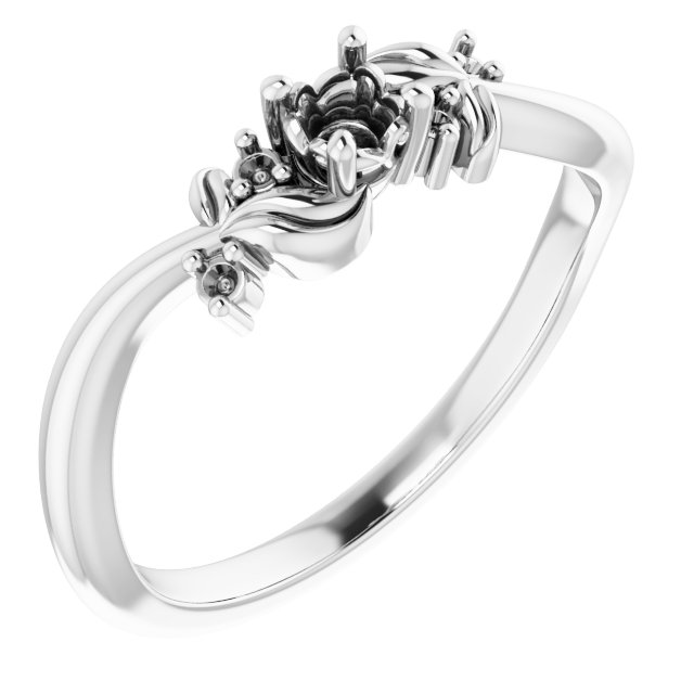 Floral Accented Ring