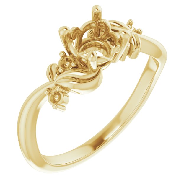 Floral Accented Ring