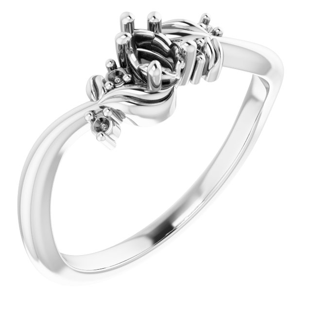Floral Accented Ring