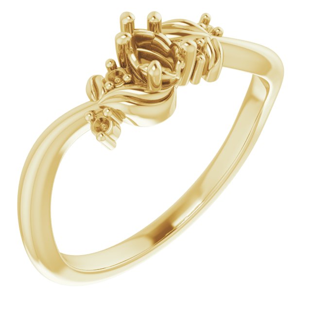 Floral Accented Ring