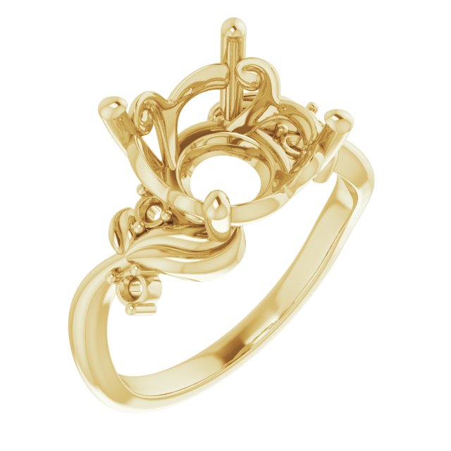 Floral Accented Ring