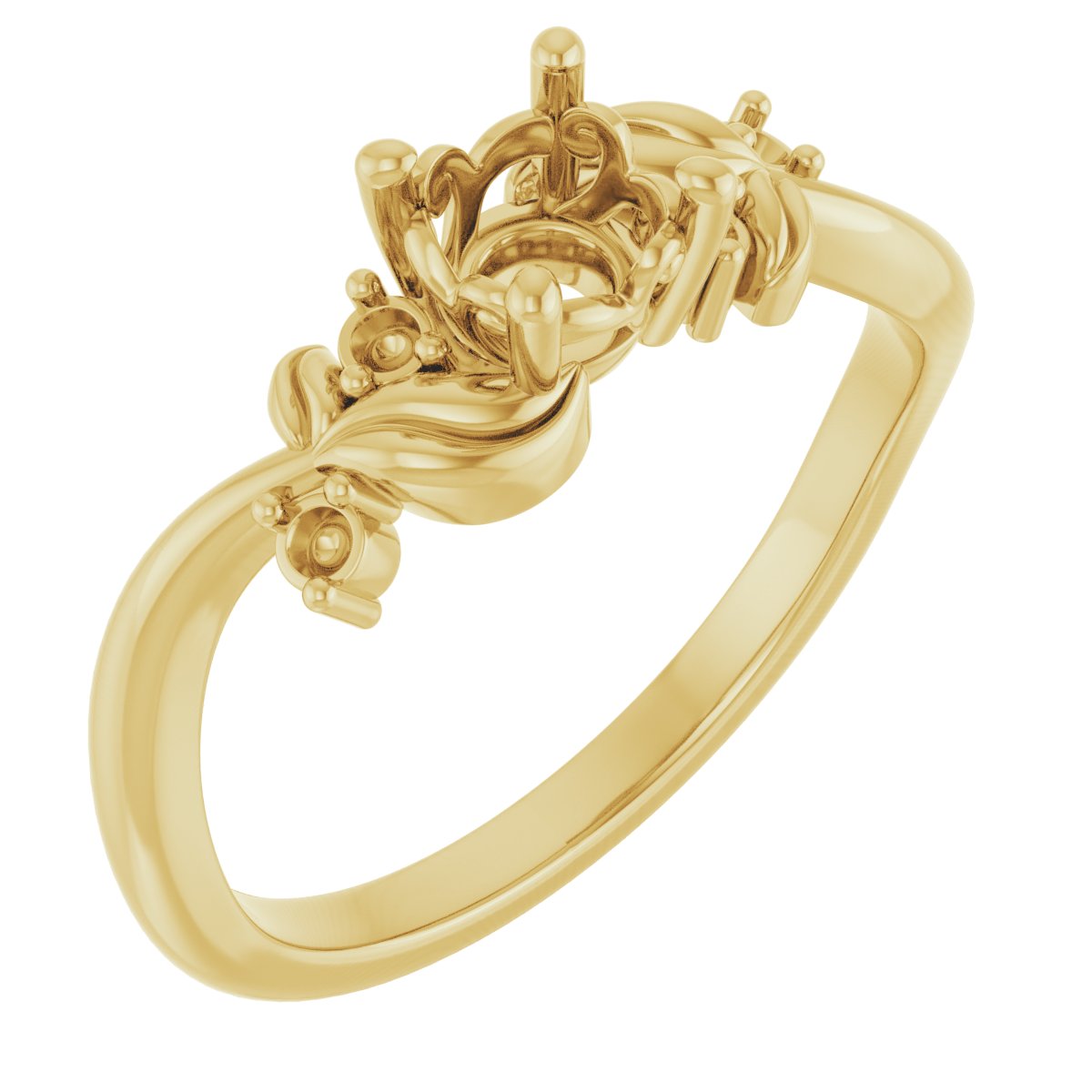 Floral Accented Ring