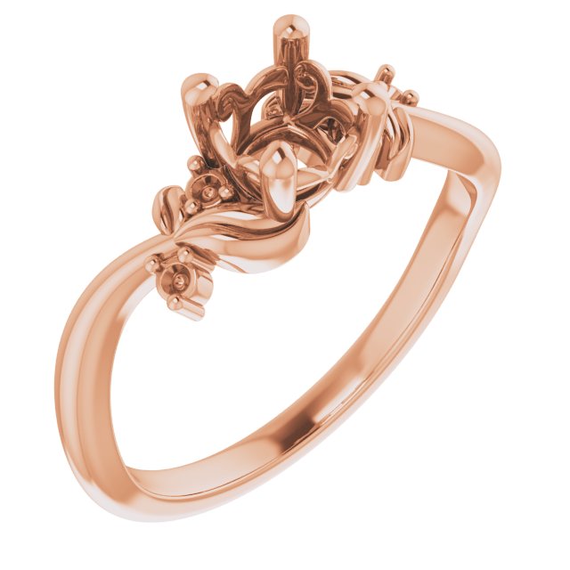 Floral Accented Ring