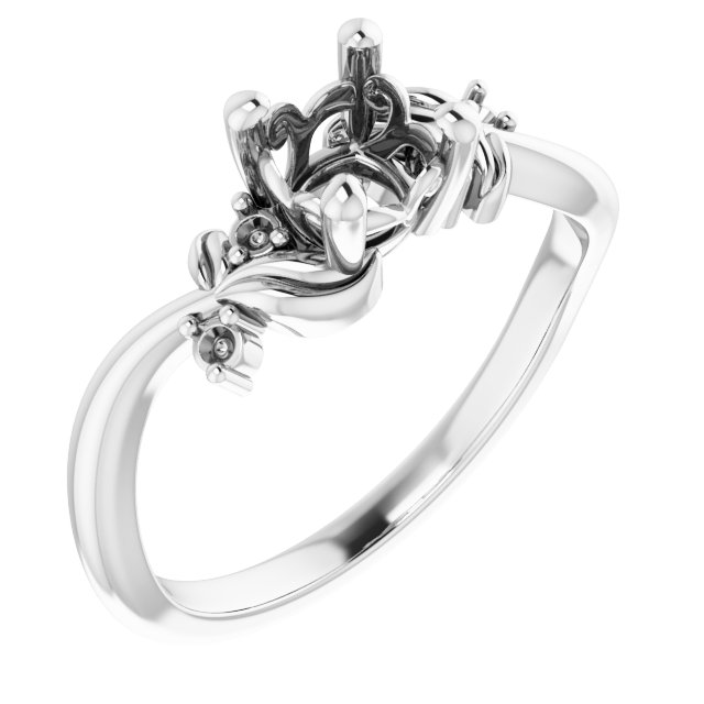 Floral Accented Ring