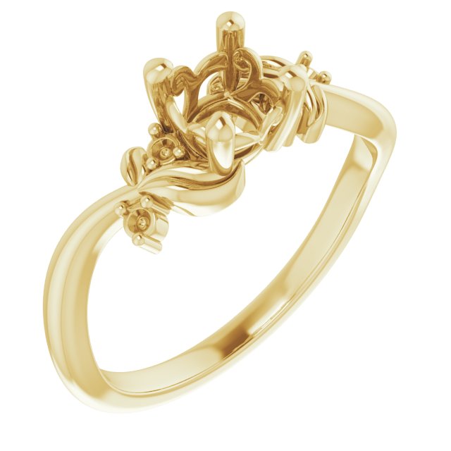 Floral Accented Ring
