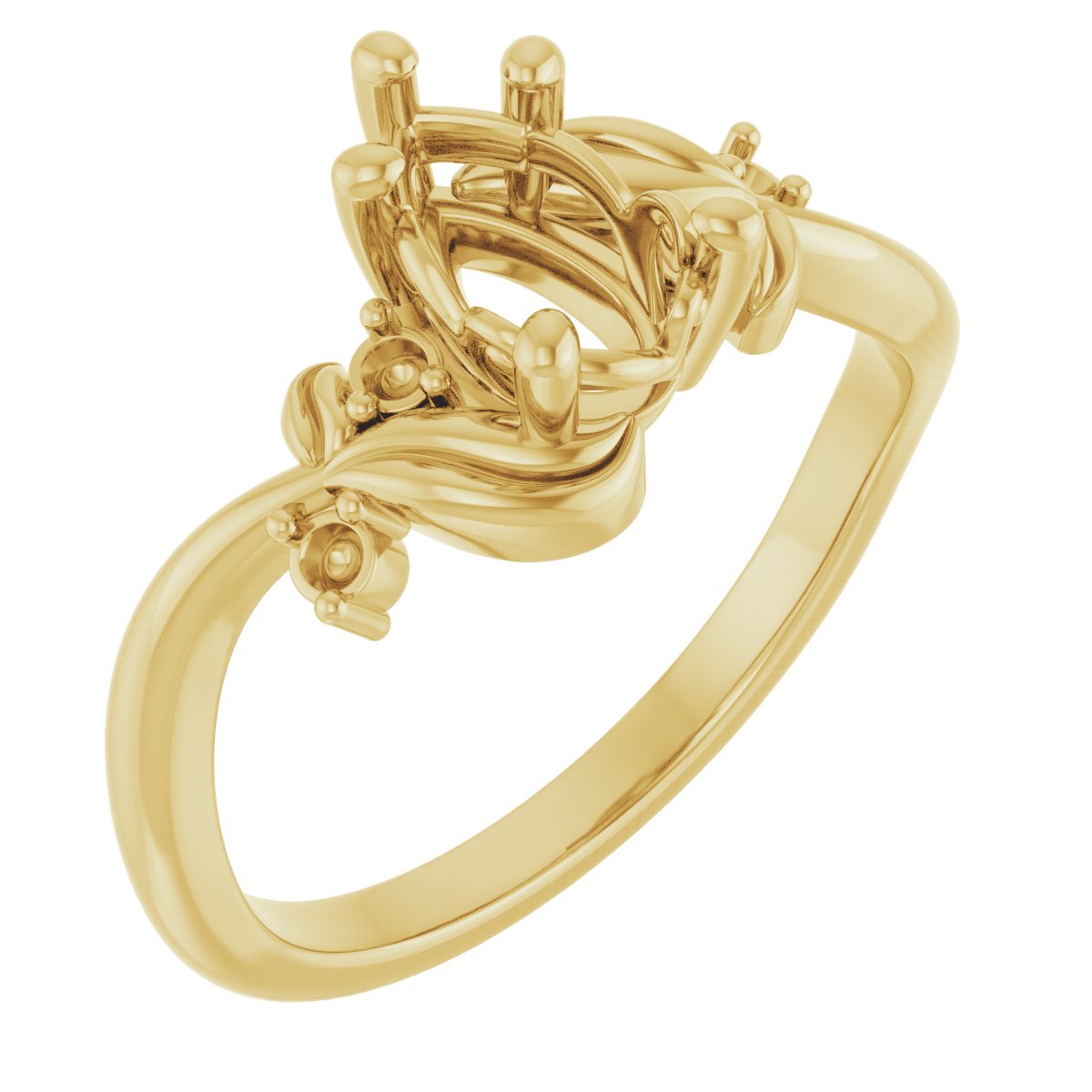 Floral Accented Ring