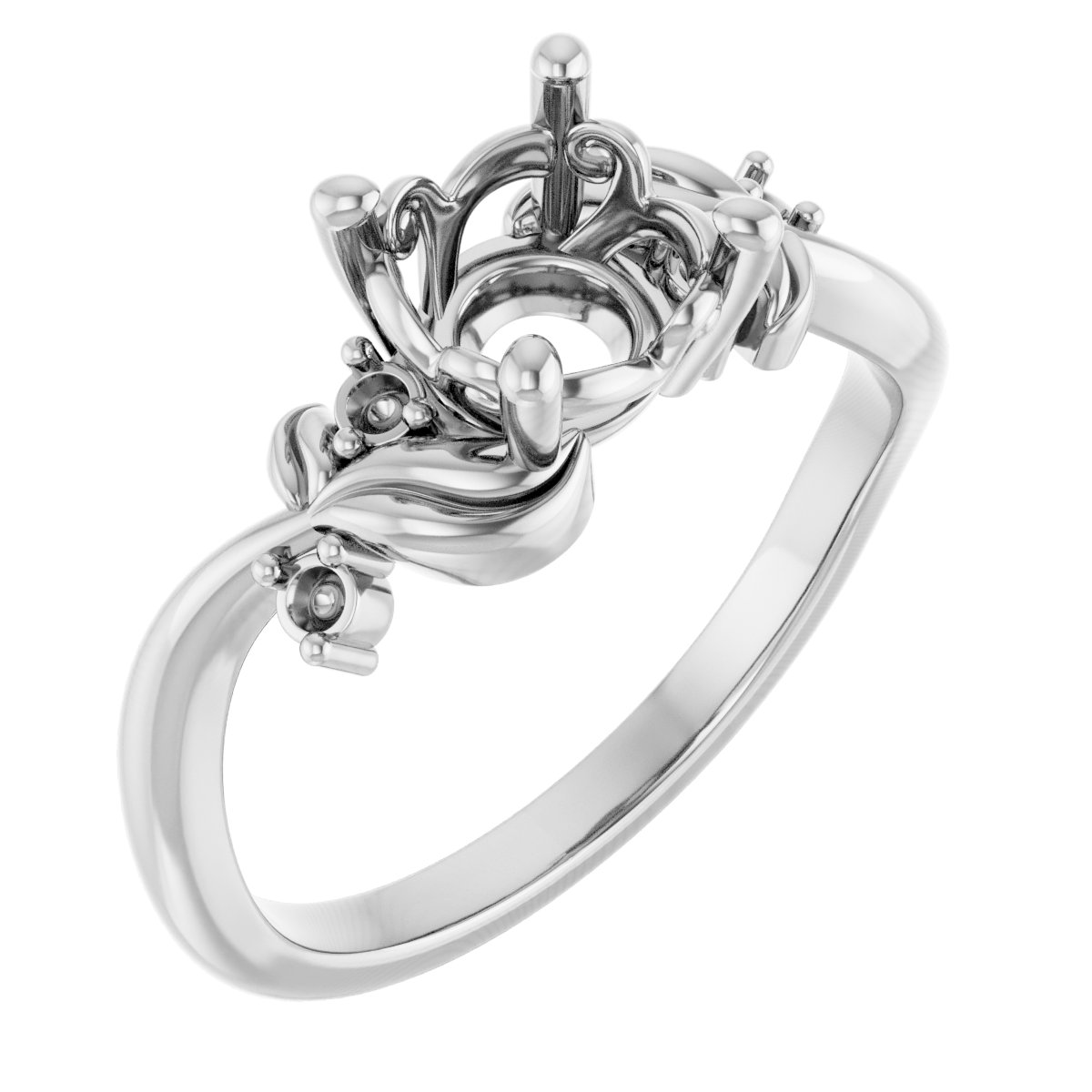 Floral Accented Ring